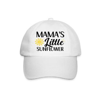 Mama´s Little Sunflower - Baseballkappe - Weiß/Weiß - Vorne