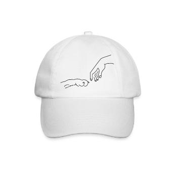Humans true friend DOG - Baseball Cap - white/white - Front
