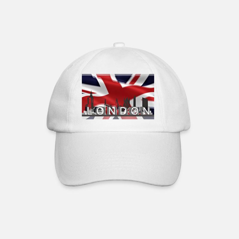 London - Baseballkappe - Weiß/Weiß