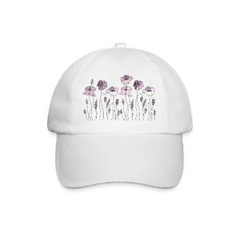 Fleur - Casquette classique - blanc/blanc - Devant