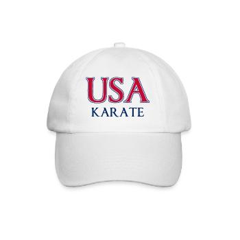 USA Karate - National Colors - United States - Baseball Cap - white/white - Front