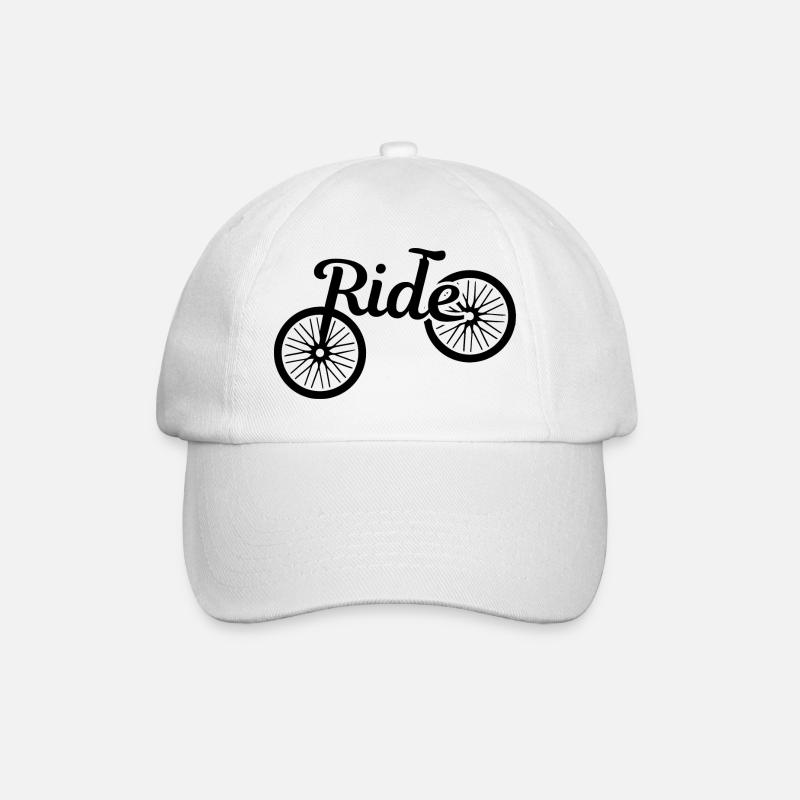 Ride the bicycle - Baseballkappe - Weiß/Weiß
