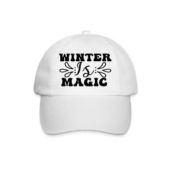 Winter Is Magic - Baseball Cap - white/white - Front