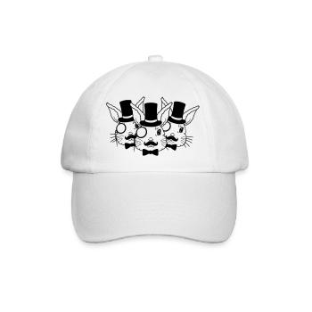Équipe des amis Sir Hasen - Casquette classique - blanc/blanc - Devant