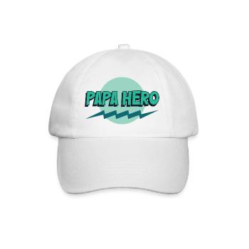 Papa Hero - Casquette classique - blanc/blanc - Devant