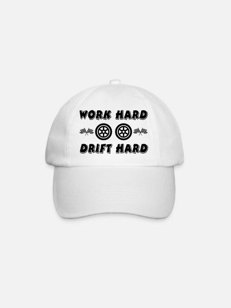 Auto - Baseballkappe - Weiß/Weiß