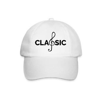 Classic Music Musicians Classical Instruments icon - Baseball Cap - white/white - Front