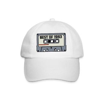 Best of 1993 - 30 Birthday Retro Gift Idea - Baseball Cap - white/white - Front