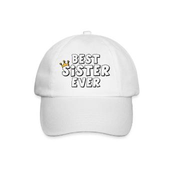 Meilleure sœur de tous les temps - Casquette classique - blanc/blanc - Devant