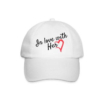 Liebe Partnerlook - Baseballkappe - Weiß/Weiß - Vorne