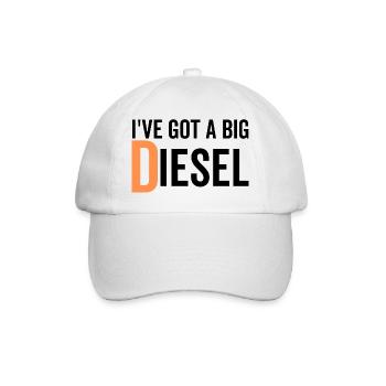 J’ai un gros diesel - Casquette classique - blanc/blanc - Devant