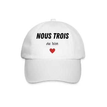 nous trois ou rien - Casquette classique - blanc/blanc - Devant