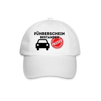Führerschein - Baseballkappe - Weiß/Weiß - Vorne