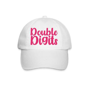 Cadeau de 10e anniversaire, 10 ans, pour garçons et filles - Casquette classique - blanc/blanc - Devant