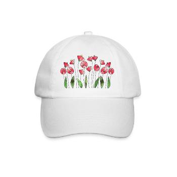 Fleur - Casquette classique - blanc/blanc - Devant