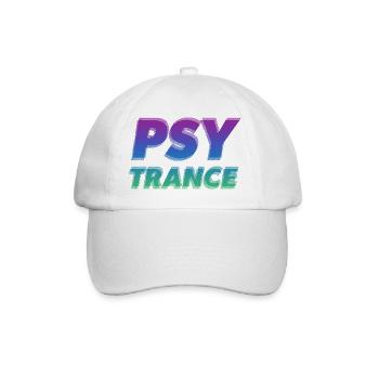 Psytrance trance musique rave party festival art - Casquette classique - blanc/blanc - Devant