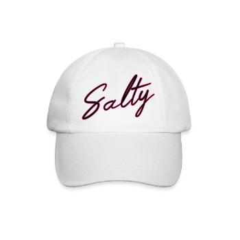 Salty Salzig Design - Baseballkappe - Weiß/Weiß - Vorne