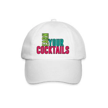 Gagnez vos cocktails 3 - Casquette classique - blanc/blanc - Devant