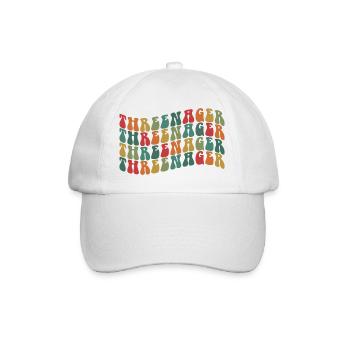3 ans Threenager Garçons Filles 3ème anniversaire - Casquette classique - blanc/blanc - Devant
