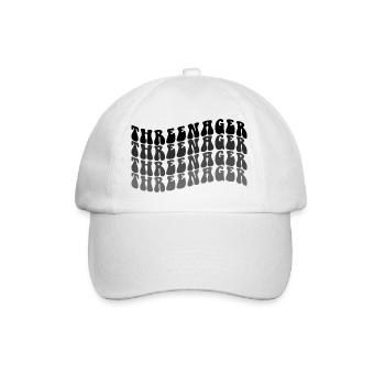 3 ans Threenager Garçons Filles 3ème anniversaire - Casquette classique - blanc/blanc - Devant