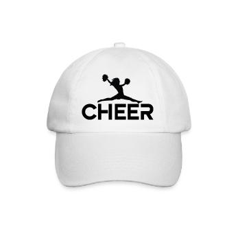 cheerleading Design 3 01 - Baseballkappe - Weiß/Weiß - Vorne