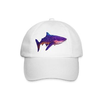 Un géant parmi les poissons : le requin-baleine - Casquette classique - blanc/blanc - Devant