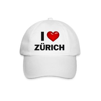 J’adore Zurich - Casquette classique - blanc/blanc - Devant