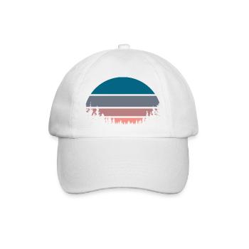 Sunset Forest - Baseball Cap - white/white - Front