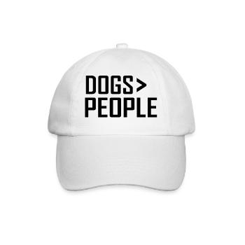 Hund Dog - Baseballkappe - Weiß/Weiß - Vorne