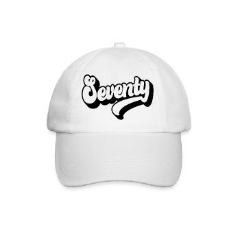 Seventy 70th Birthday Men Women 70 Years Old - Baseball Cap - white/white - Front