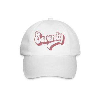 Seventy 70th Birthday Women Her 70 Years Old - Baseball Cap - white/white - Front