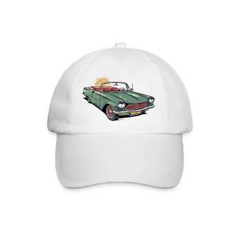 Voiture cabriolet française - Casquette classique - blanc/blanc - Devant