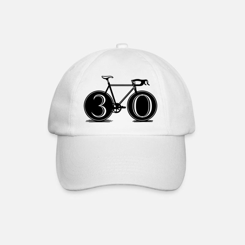 Anniversaire cycliste 30 ans - Casquette classique - blanc/blanc