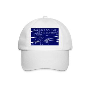 Den Geist der Kraft, Liebe und Besonnenheit wecken - Baseballkappe - Weiß/Weiß - Vorne