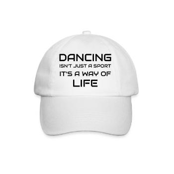 Danse Musique de danse - Casquette classique - blanc/blanc - Devant