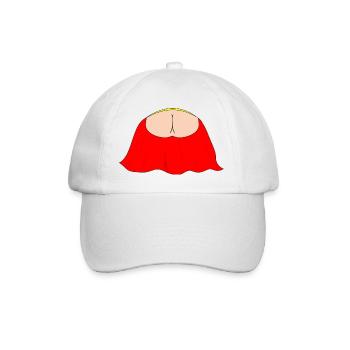 Flying Bum - Aufwärts fliegen - Baseballkappe - Weiß/Weiß - Vorne
