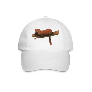 Pine marten - Baseball Cap - white/white - Front