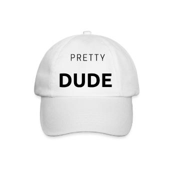 Pretty Dude - Surfing - Geschenk - Baseballkappe - Weiß/Weiß - Vorne