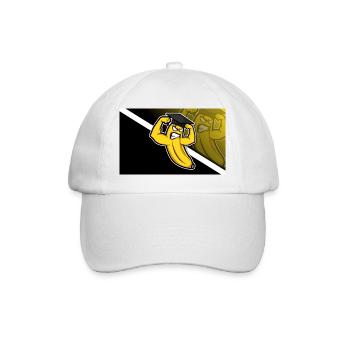 smart banana - Baseball Cap - white/white - Front