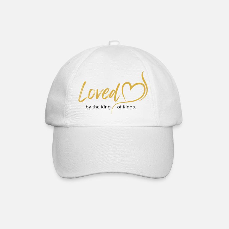 Aimé par le roi des rois - Casquette classique - blanc/blanc