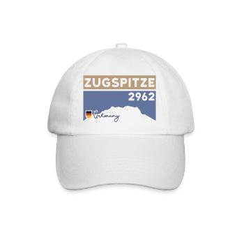 Zugspitze 2962 Mountain Altitude Hiking Hike Train - Baseball Cap - white/white - Front