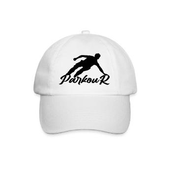 Parkour - Baseball Cap - white/white - Front