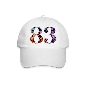 83e anniversaire léopard - Casquette classique - blanc/blanc - Devant