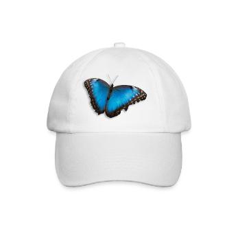 Schmetterling - Baseballkappe - Weiß/Weiß - Vorne