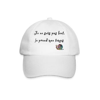 escargot - Casquette classique - blanc/blanc - Devant