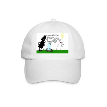 Aufhören, Ängste zu schüren. - Baseballkappe - Weiß/Weiß - Vorne