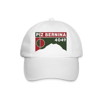 Piz Bernina Besteigung Bergtour Berg Tour Souvenir - Baseballkappe - Weiß/Weiß - Vorne