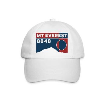 Mount Everest Base Camp Himalaya Trekking Souvenir - Baseball Cap - white/white - Front