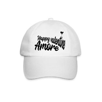 Happy Valentine Amore - Baseball Cap - white/white - Front