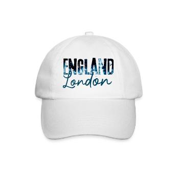 London's Night Skyline Print - Baseball Cap - white/white - Front